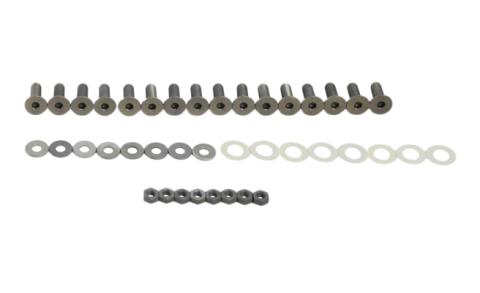 Jeep JK Door Hinge Set 8 Pieces 4 Door 07-18 Wrangler JK Bare Grey Kentrol