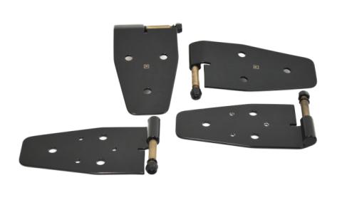 Jeep YJ Door Hinge Set 4 Pieces 87-95 Wrangler TJ Powdercoat Black Kentrol