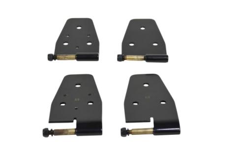 Jeep YJ Door Hinge Set 4 Pieces 87-95 Wrangler TJ Powdercoat Black Kentrol