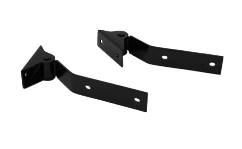Jeep YJ Tailgate Hinge Pair 87-95 Wrangler TJ Powdercoat Black Kentrol