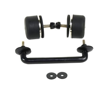 Jeep TJ/JK Windshield Tie Down Kit 97-14 Wrangler TJ/JK Powdercoat Black Kentrol