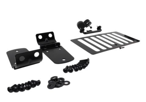 Jeep TJ Hood Kit Without Hood Catch 98-06 Wrangler TJ Powdercoat Black Kentrol