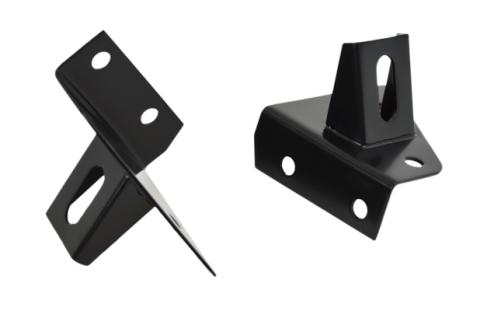 Jeep CJ/YJ Light Bracket Pair 76-95 CJ and Wrangler YJ Powdercoat Black Kentrol