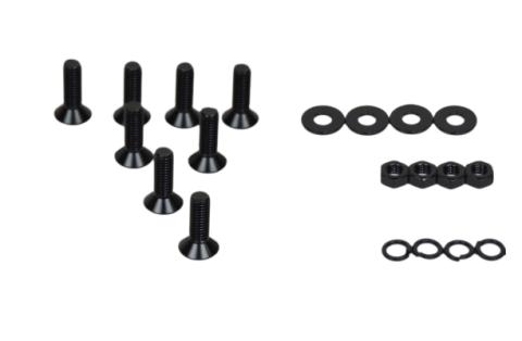 Jeep JK Door Hinge Set 4 Pieces 2 Door 07-18 Wrangler JK Powdercoat Black Kentrol