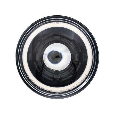 High/Low Beam Black 30W LED 5.75 Inch with HDR Switchback Halo Dapper Lighting