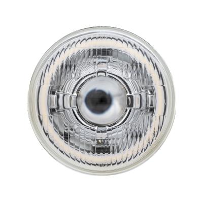 High/Low Beam Chrome 30W LED 5.75 Inch with HDR Switchback Halo with Original Glass Dapper Lighting