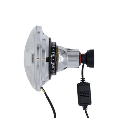 High/Low Beam Chrome 30W LED 5.75 Inch with HDR Switchback Halo with Original Glass Dapper Lighting