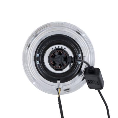 High/Low Beam Chrome 30W LED 5.75 Inch with HDR Switchback Halo with Original Glass Dapper Lighting