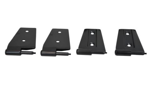Jeep JK Door Hinge Set 4 Pieces 2 Door 07-18 Wrangler JK Textured Black Kentrol