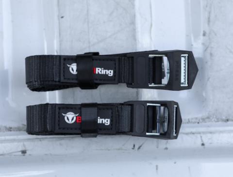 1 Inch x 12' Lashing Cargo Strap 2 Pack Bullring