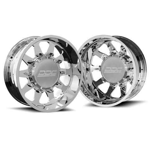 Dually Wheels The Ten Forged 22x8.25 8x200 Polished SS Fronts 05-25 Ford F-350 11-14 Ford F-450 DDC Wheels
