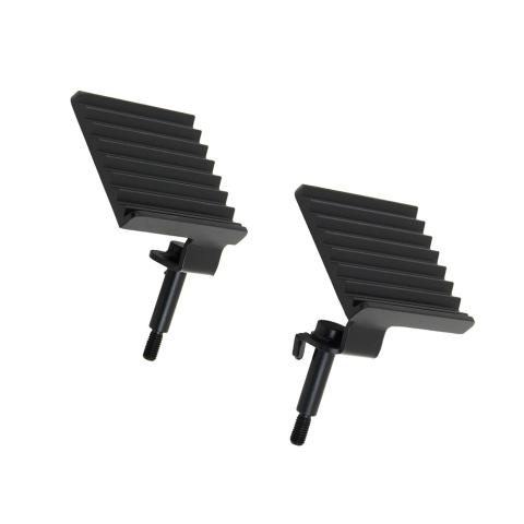 Jeep JK Foot Peg 07-18 Wrangler JK Set Black Fishbone Offroad