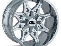 Cast Aluminum Wheels Obnoxious 9107 CH 24x12 Chrome 8 On 165.1/8 On170 Bolt Pattern -44 Offset Cali Offroad Wheels