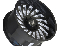 Cast Aluminum Wheels Switchback 9108 GB 20x10 Milled Spokes Gloss Black 5 On 127 Bolt Pattern -25 Offset Cali Offroad Wheels