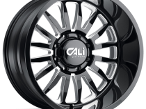 Cast Aluminum Wheels Summit 9110 GB-M 20x12 Milled Spokes Gloss Black 5 On 139.7 Bolt Pattern -51 Offset Cali Offroad Wheels