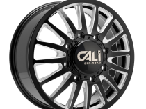 Dually Wheels Summit Dually 9110D GB 20x8.25 Milled Spokes Gloss Black 8 On 165.1 Bolt Pattern 115 Offset Cali Offroad Wheels