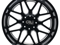 Cast Aluminum Wheels Invader 9115 GB-M 22x12 Milled Gloss Black 6 On 135 Bolt Pattern -51 Offset Cali Offroad Wheels