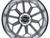 Cast Aluminum Wheels Auburn 9117 PO 24x14 Milled Spokes Polished 6 On 135 Bolt Pattern -76 Offset Cali Offroad Wheels