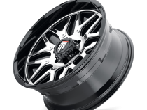Grind AT151 Gloss Black Machined 20X9 5-127 0MM 78.1MM Off Road Wheels American Truxx