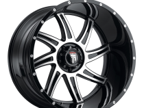 Vortex AT162 Gloss Black Machined 22X12 5-127 -44MM 78.1MM Off Road Wheels American Truxx