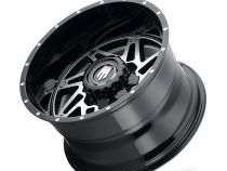 Warrior AT165 Gloss Black Machined 22X14 5-127 -76MM 78.1MM Off Road Wheels American Truxx