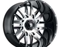 DNA AT184 Gloss Black Machined 20X9 5-127 0MM 78.1MM Off Road Wheels American Truxx