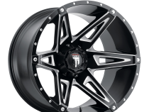 Kutz AT1902 Gloss Black Milled 20X9 6-135 -12MM 106.1MM Off Road Wheels American Truxx
