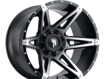 Kutz AT1902 Gloss Black Machined 20X9 5-127 -12MM 78.1MM Off Road Wheels American Truxx