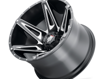 Kutz AT1902 Gloss Black Milled 18X9 5-127 -12MM 78.1MM Off Road Wheels American Truxx