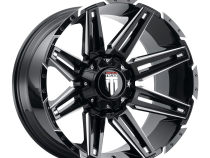 Boom AT1903 Gloss Black Milled 22X12 5-127 -44MM 78.1MM Off Road Wheels American Truxx