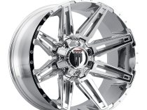 Boom AT1903 Chrome 20X9 5-127 -12MM 78.1MM Off Road Wheels American Truxx