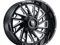 Blade AT1905 Gloss Black Milled 20X10 5-127 -24MM 78.1MM Off Road Wheels American Truxx