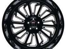 Butcher AT1916 Gloss Black Milled 20X12 5-127 -25MM 71.6MM Off Road Wheels American Truxx