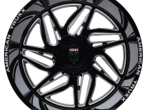 Goliath AT1917 Gloss Black Milled 20X10 5-127/5-139.7 -24MM 87.1MM Off Road Wheels American Truxx
