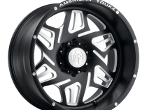 Forged Orion ATF1908 Matte Black Milled 22X12 6-139.7-44MM 106.1MM Off Road Wheels American Truxx Forged