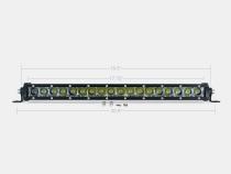 20 Inch Slim Single Row Straight LED Light Bar 9000 Lumens Cali Raised LED