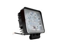 27W Square Work Light 9pcs 3W High Intensity Cree LEDs Cali Raised LED