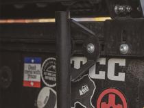 Toyota Truck Bed Rail Flag Pole Mount Powdercoat Black Cali Raised LED