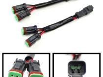 DT Plug Splitter 7 Inch Single Splitter Cali Raised LED