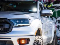 2019-Present Ford Ranger Ditch Mounts 27W Side Projecting Pods Wiring Harness Cali Raised LED