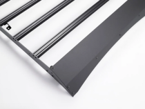 2014-2021 Tundra Crew Max Economy Roof Rack - Rack and 42 in Single Row LED Light Bar - Amber - Tall Cali Raised LED