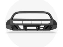 16-Up Tacoma Stealth Bumper 32 Inch LED Bar Spot Beam Bumper Light Bar-Blue-Small 32 Inch Combo Beam with Relocation Mounts No Switch No Winch No D-Ring Cali Raised LED