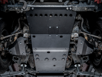 2005-2015 Toyota Tacoma Complete Skid Plate Collection - Steel Raw Cali Raised LED