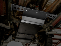 2005-2015 Toyota Tacoma Transfer Case Skid Plate - Aluminum Raw Cali Raised LED