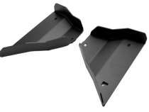 2005-2022 Toyota Tacoma Lower Control Arm Skid Plate - Steel Powercoat Black Cali Raised LED