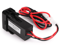 Toyota USB Outlet For OEM Opening on Vehicle Cali Raised LED