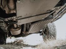 2014-Present 4Runner Transfer Skid Plate Aluminum/Raw Cali Raised LED