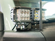 Ditch Light Mount Kit Fits 21-Present Ford Bronco Raptor - (2) 27W Side Projecting LED Pods Cali Raised LED