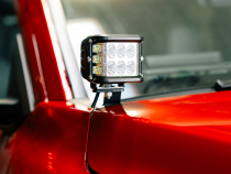 Low Profile Ditch Light Brackets Kit Fits 24-Present Toyota Tacoma/(2) 3X2 18W LED Pods/No Switch Cali Raised LED