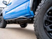Trail Edition Rock Sliders Fits 24-Present Toyota Tacoma - Double Cab Short Bed/No Kick Out/Raw Cali Raised LED